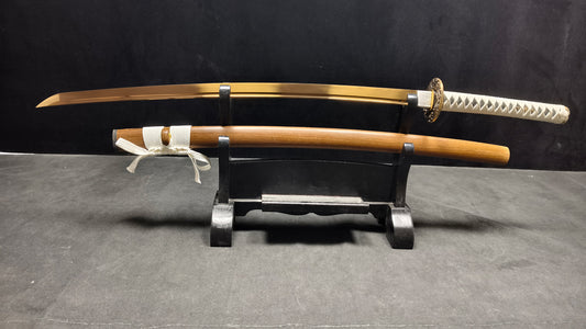 golden legend（Spring steel quenched golden color）katana