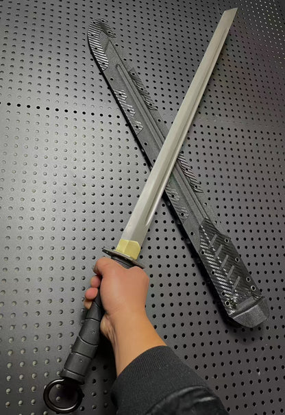 Tactical ring hand real knife