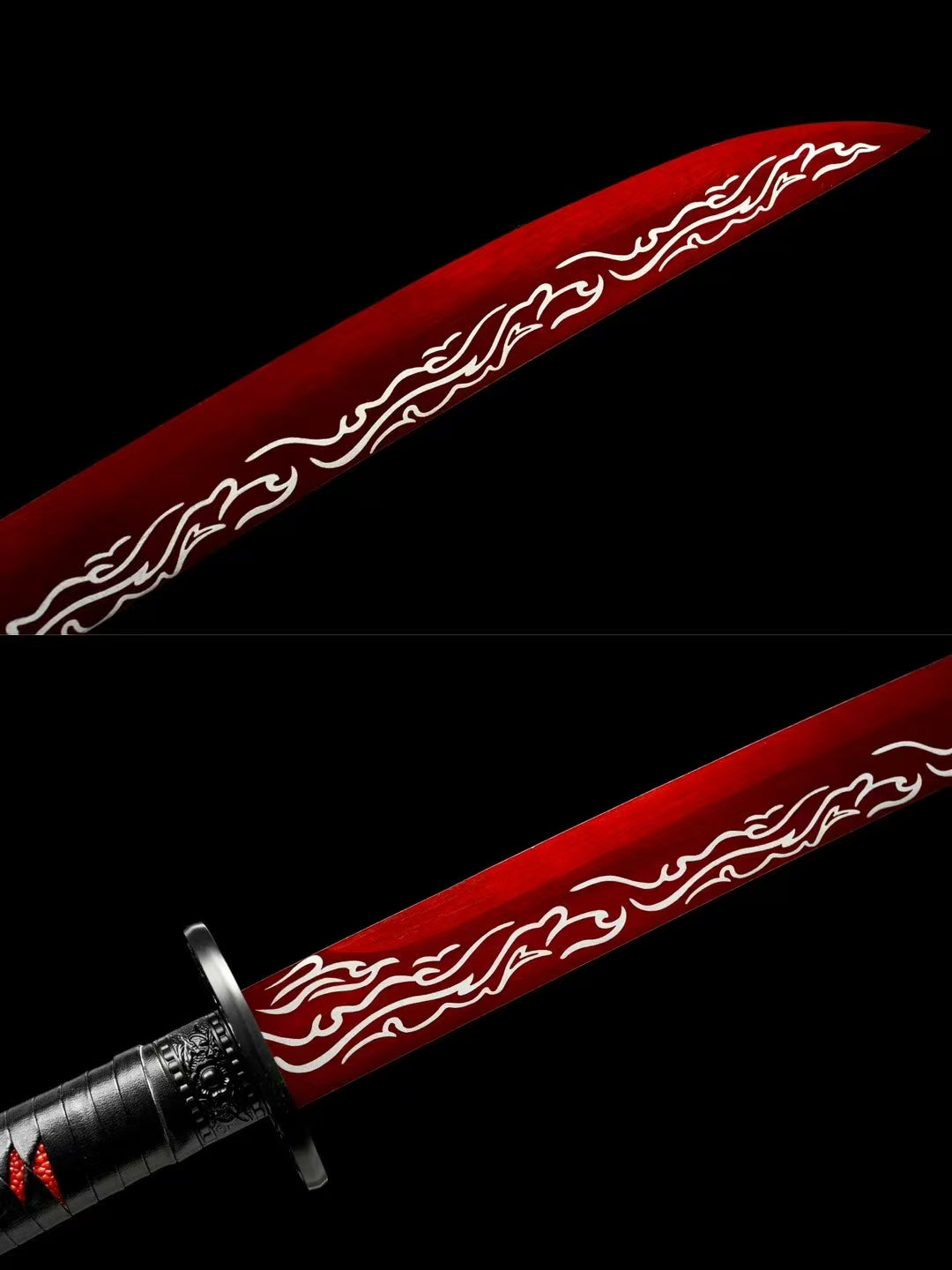 Waist knife red flame blade紫电
