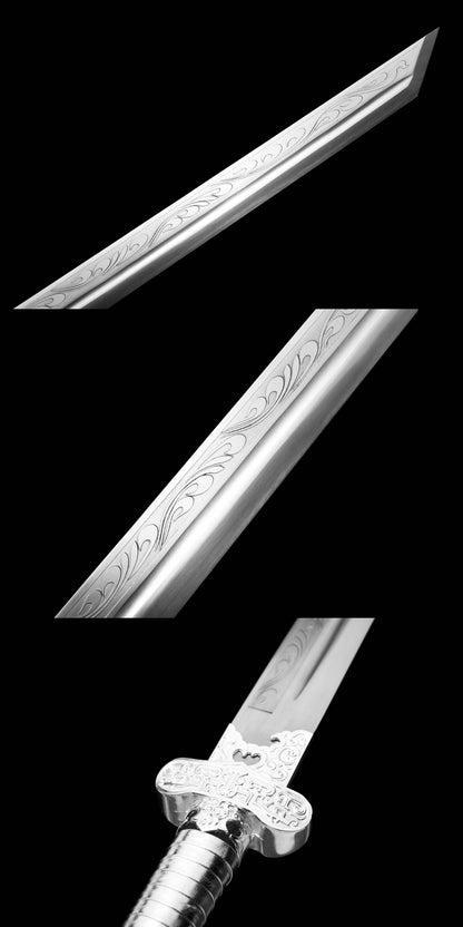 Black Gold Ancient Blade ~ Fuxue (Forged Manganese Steel)拂血