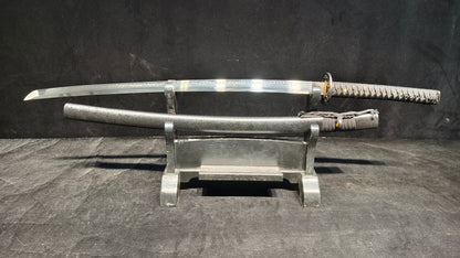 TI0 (covered with soil and burned to create the blade's ripple pattern)katana