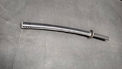 Spring steel forging process, hand-sewn leather sheath，katana