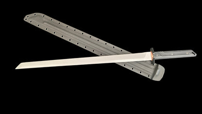 Tactical Knife (White Blade) — "Blade of Ice and Snow" (9SiCr Forged)