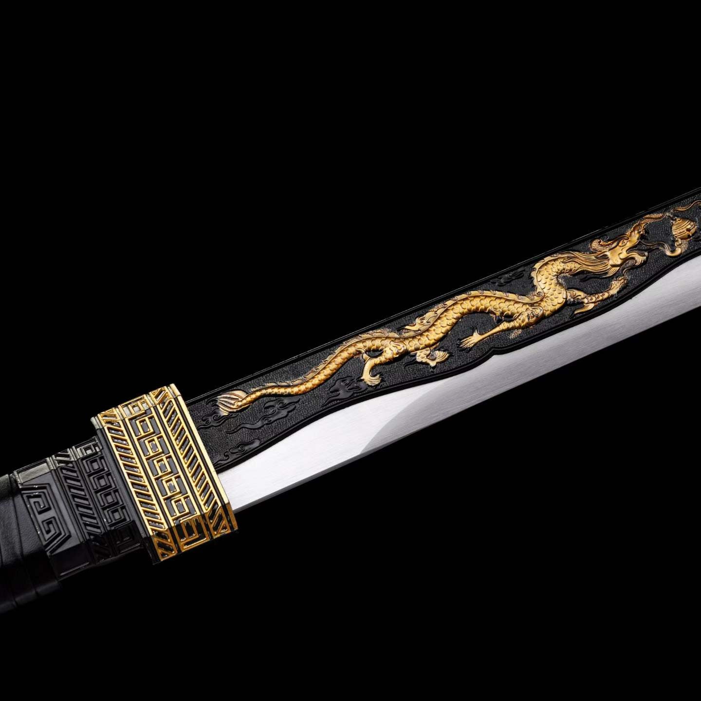 Integrated Full Tang High Manganese Steel Xingchen Dao, Zhao Kongcheng Replica From Slay The Gods, Sharp Blade, Alloy Fittings Solid‑Wood Artificial Leather‑Wrapped Scabbard, Wood Cord‑Wrapped Handle Anime Collectible Sword