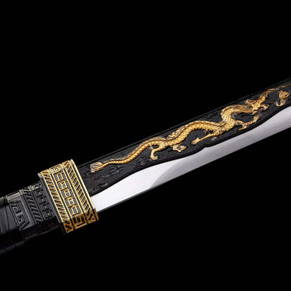 Integrated Full Tang High Manganese Steel Xingchen Dao, Zhao Kongcheng Replica From Slay The Gods, Sharp Blade, Alloy Fittings Solid‑Wood Artificial Leather‑Wrapped Scabbard, Wood Cord‑Wrapped Handle Anime Collectible Sword