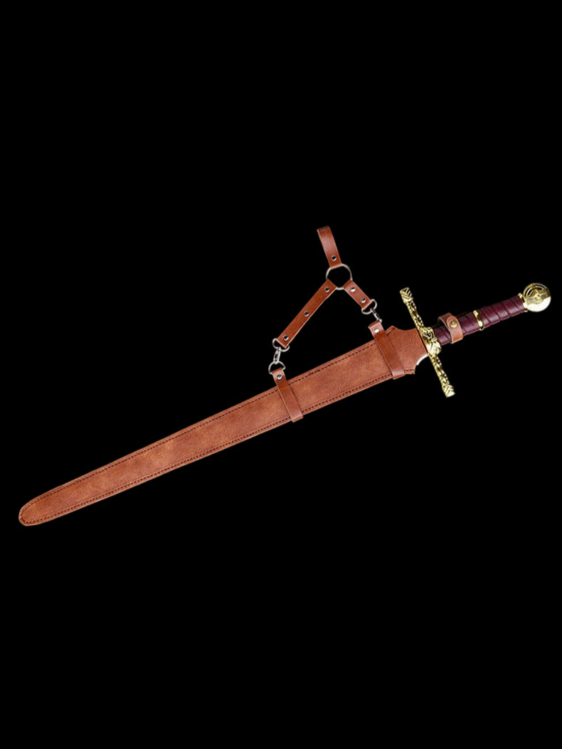 Elden Ring Royal Straight Sword Stainless Steel Replica, Unsharpened Cosplay Weapon for Display Decoration & Collection