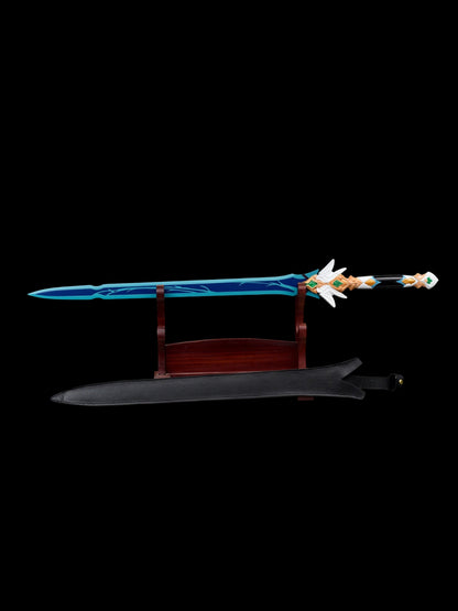 Honkai Star Rail Yanqing Flying Sword Stainless Steel Cosplay Weapon, Unsharpened Replica Prop for Collection & Cosplay
