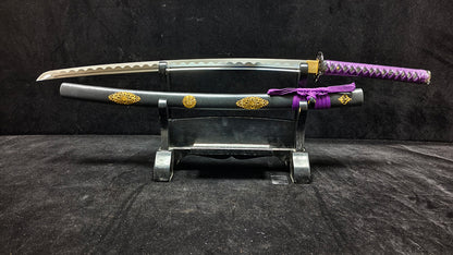 Purple Yama(Spring steel forging process) katana  (c60)