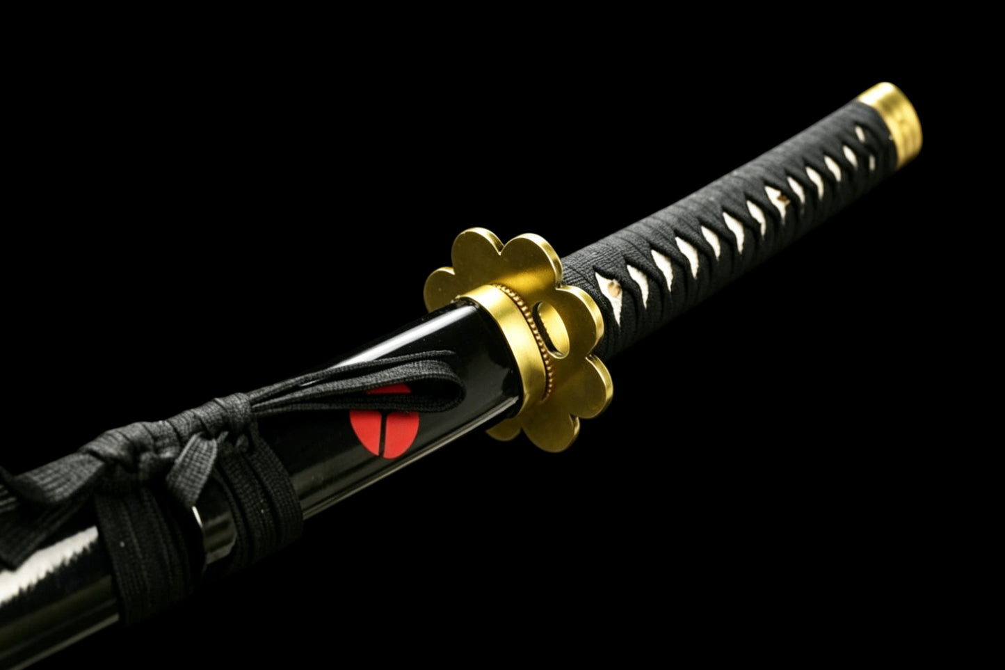 Shusui Black Blade Katana, One Piece Roronoa Zoro Sword, Full Tang 1095 High Carbon Steel Forged Sharp Blade