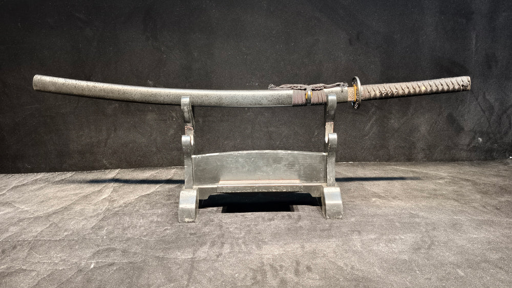 TI0 (covered with soil and burned to create the blade's ripple pattern)katana