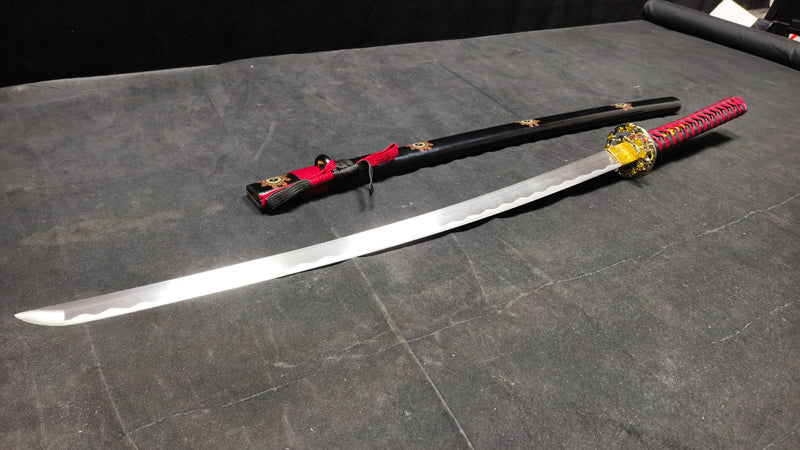 red devil(spring steel forged) very sharp,katana