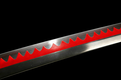 Shusui Black Blade Katana, One Piece Roronoa Zoro Sword, Full Tang 1095 High Carbon Steel Forged Sharp Blade