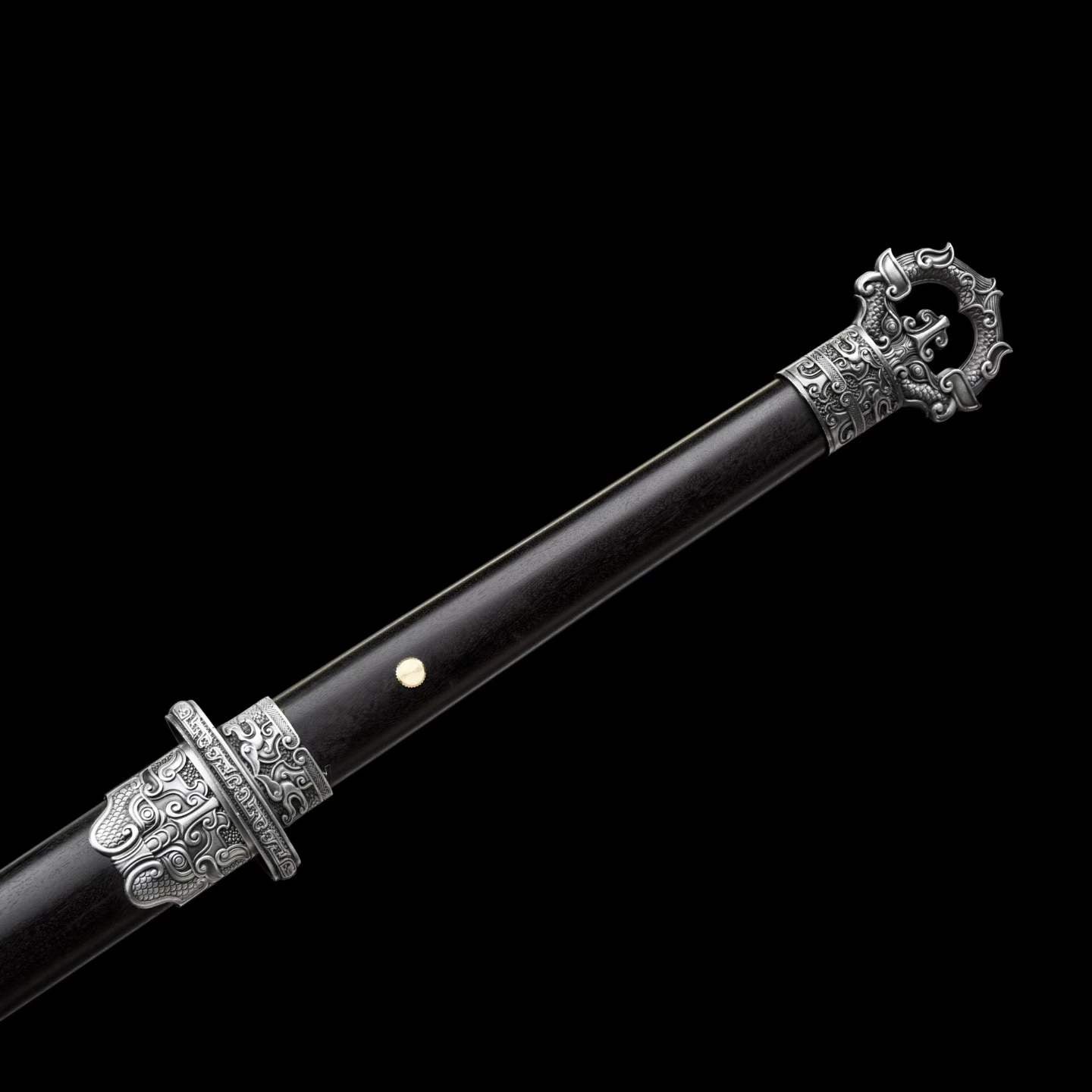 Cold‑Shadow Tang Sword, Full Tang High‑Manganese Steel Forged Sharp Blade, Premium Dragon‑Phoenix Hardwood Handle And Scabbard, Collectible Display Sword