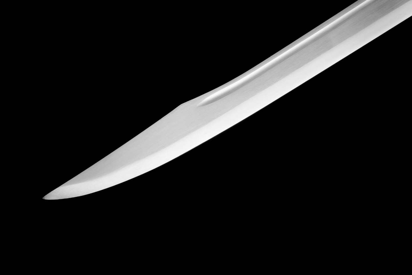 High Manganese Steel Gunmetal Cyberpunk Tactical Blade with Sharp Blade, Alloy Fittings Aluminum Scabbard Sci-Fi Collectible Ornament