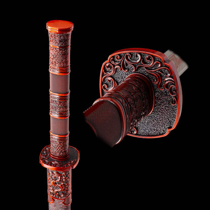 Luochen Sword (Forged from High-Manganese Steel)落尘剑