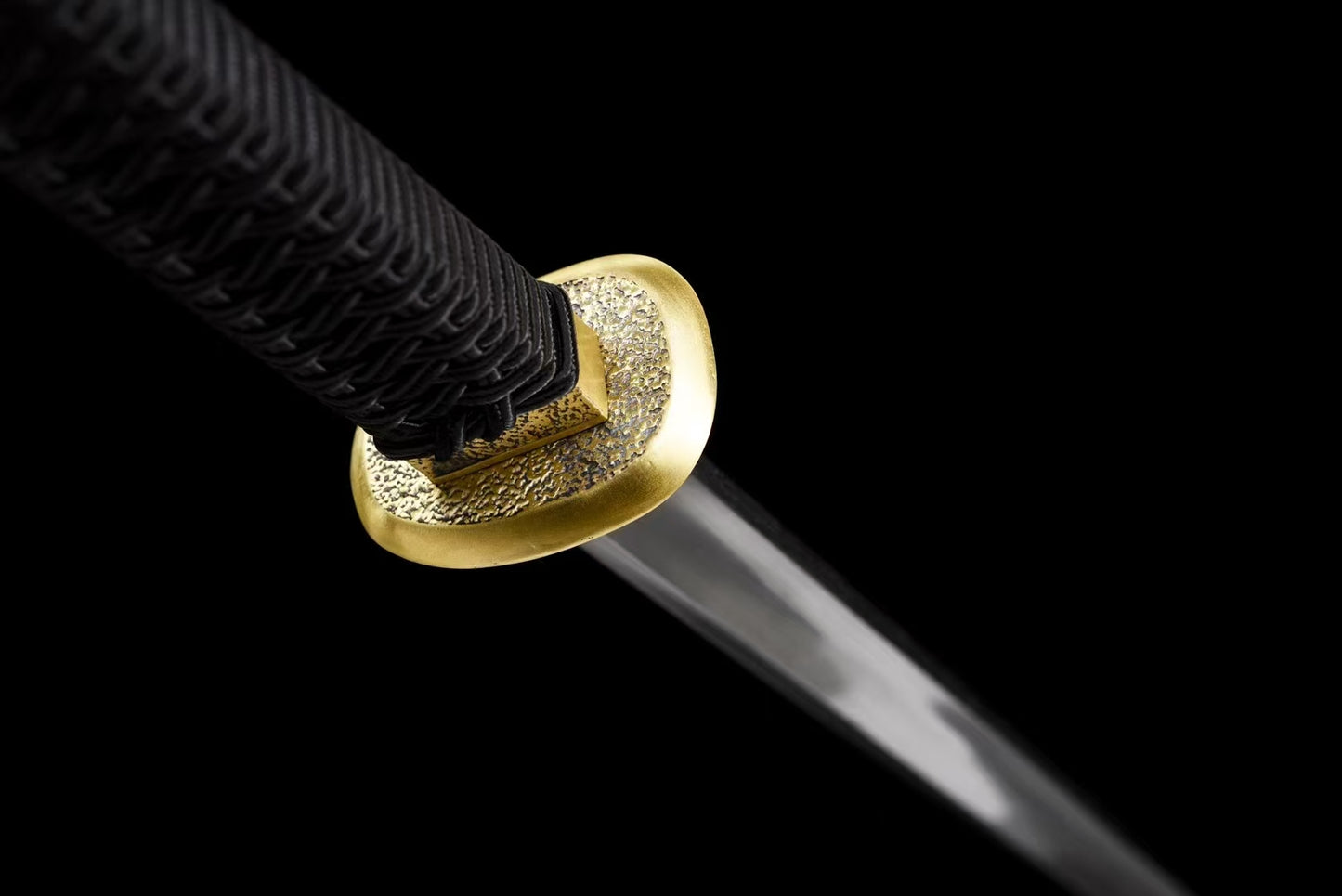 Tang Dao [Black] Patterned Steel Forging Process铜装唐刀【黑色款】
