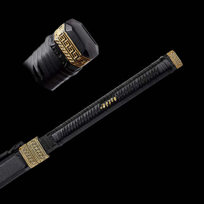 Integrated Full Tang High Manganese Steel Xingchen Dao, Zhao Kongcheng Replica From Slay The Gods, Sharp Blade, Alloy Fittings Solid‑Wood Artificial Leather‑Wrapped Scabbard, Wood Cord‑Wrapped Handle Anime Collectible Sword