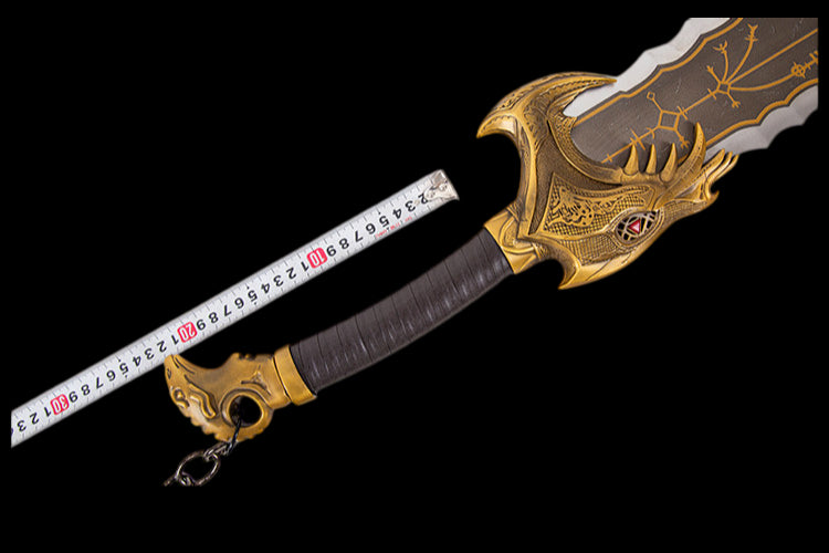 God of War 5: Blades of Chaos — Kratos' Dual-Bladed Chain Swords (Stainless Steel) — Blunt/Unsharpened