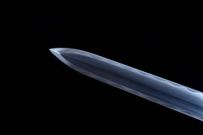Cang‑Lan Dragon King Sword, Full Tang Construction, T10 Steel Clay‑Tempered Sharp‑Edged Blade, Antique‑Finished Solid Copper Fittings, Premium Ebony Wood Scabbard, Collectible Display Sword