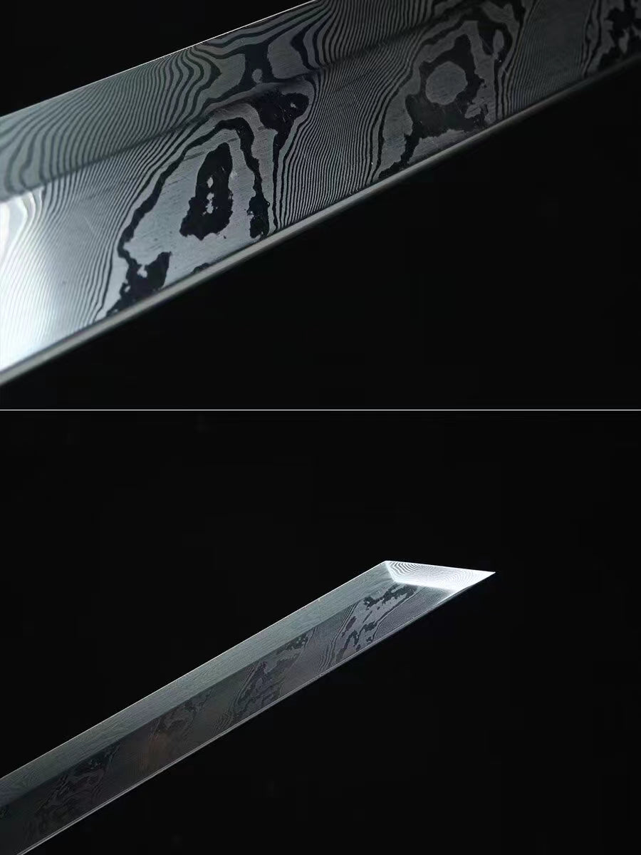water dragon（Patterned Steel Forged-Ebony Scabbard）