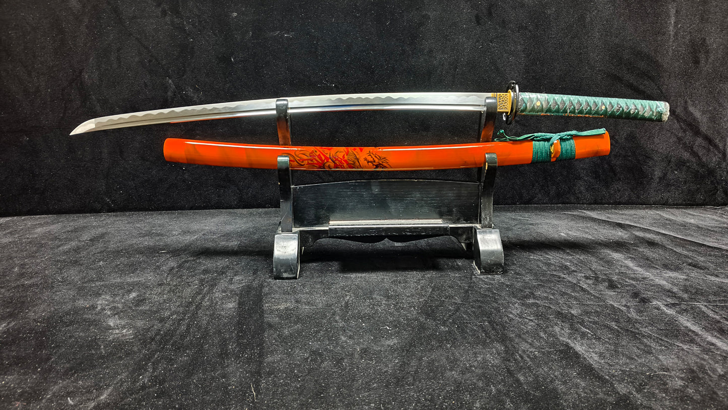 True Dragon Warrior (Spring steel forging process) katana  (C53)