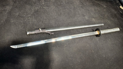 T10 (covering the soil and burning the blade to form wavy patterns)katana,Straight knife，Ninja Sword