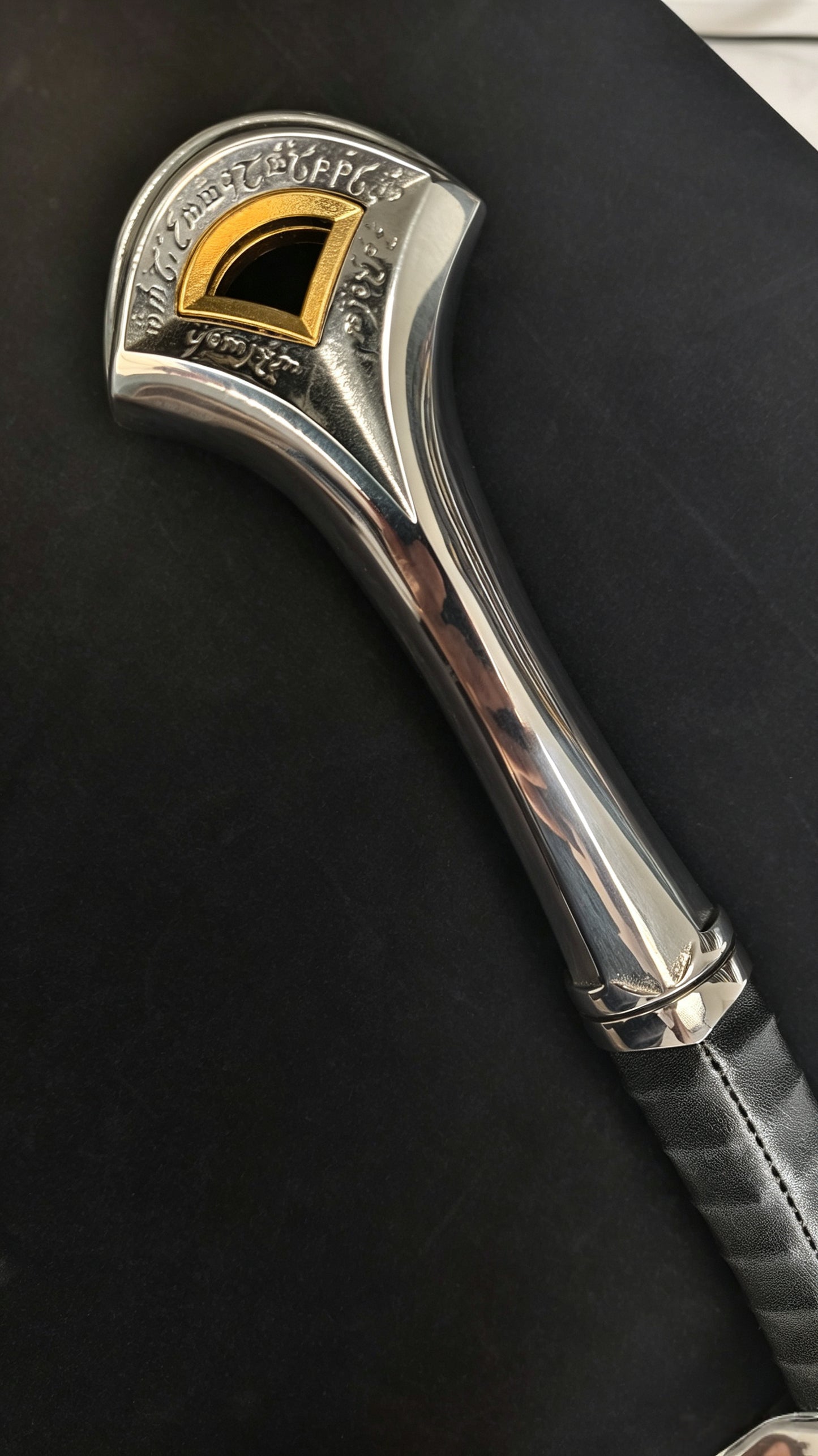Lord of the Rings Aragorn Narsil Sword, Full Tang 65 Manganese Steel Forged Sharp Blade, High-Gloss Stainless Steel Fittings Real Sword