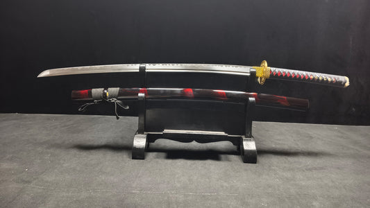 Full Tang 1095 High-Carbon Steel Forged Katana, Hand Finished - Mist Veiled Blade