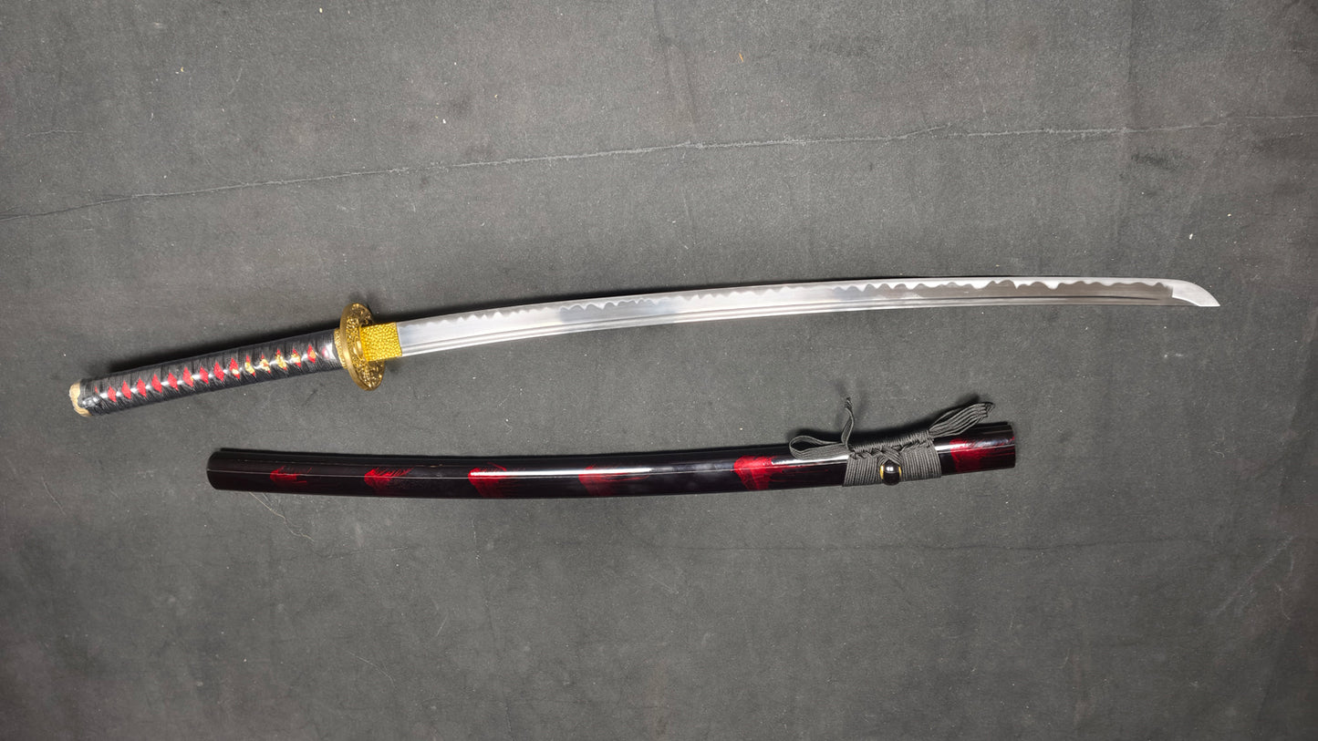 red feather warrior（Medium carbon steel forging process）katana