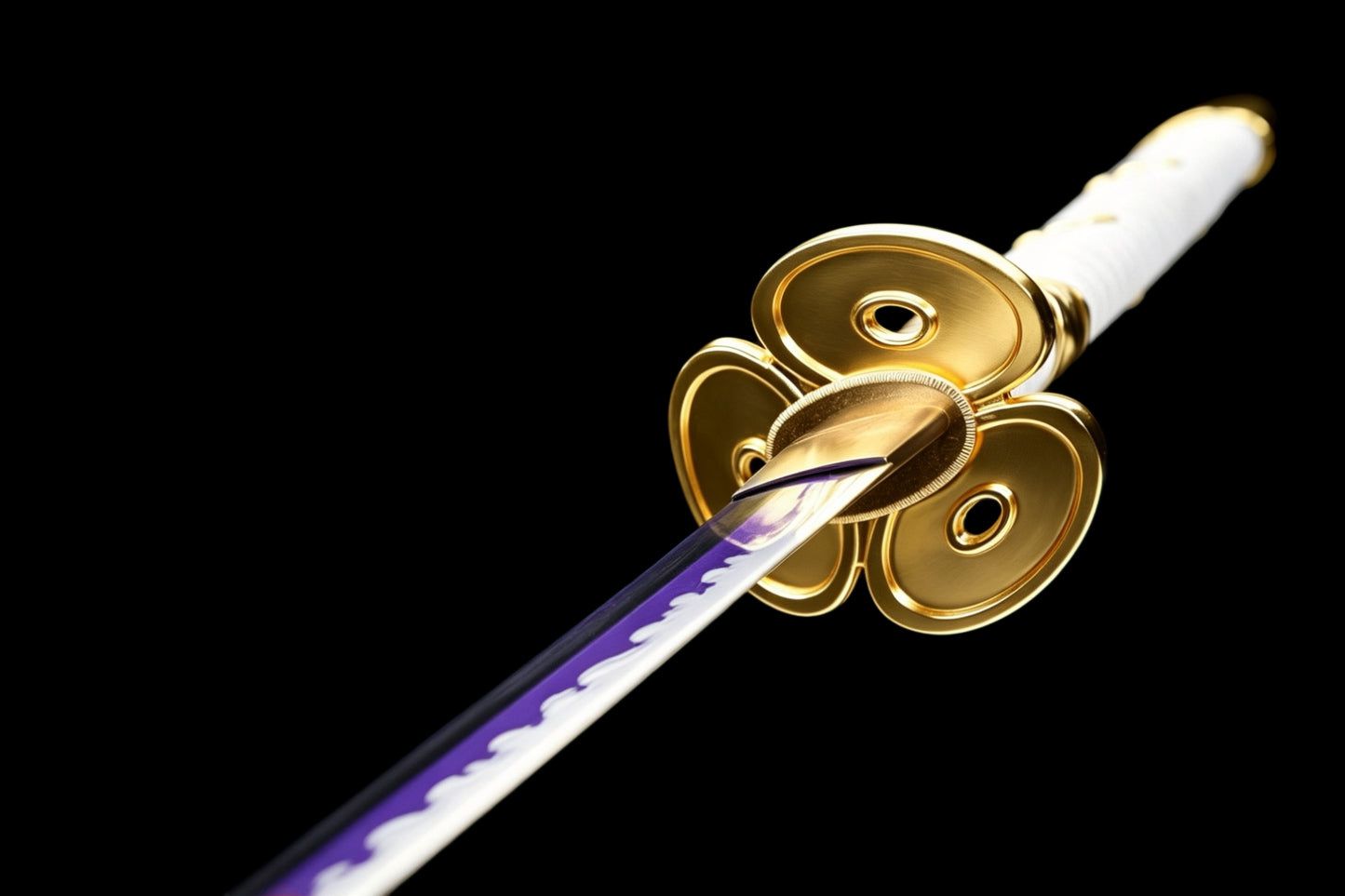 Nidai Kitetsu Katana, One Piece Roronoa Zoro Sword, Full Tang 1095 High Carbon Steel Forged Sharp Blade