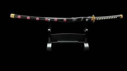 One Piece Zoro Shusui Sword, Full Tang Forged 60Si2CrA Spring Steel, Sharp Blade