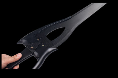 Peerless Black Sword (Stainless Steel), blunt blade, unsharpened.