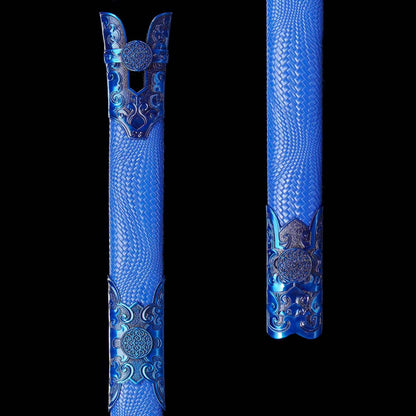 Demon Sword ~ Azure (Forged from High Manganese Steel)幽蓝
