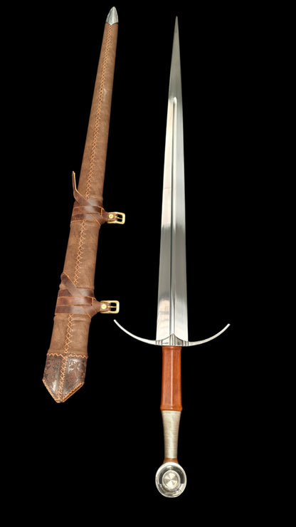 Knight's One-Handed Sword: Holy Radiance Crusade (Forged from 65 Manganese Steel)