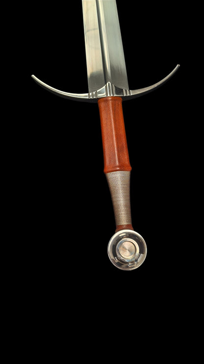 Knight's One-Handed Sword: Holy Radiance Crusade (Forged from 65 Manganese Steel)