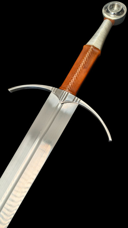 Knight's One-Handed Sword: Holy Radiance Crusade (Forged from 65 Manganese Steel)