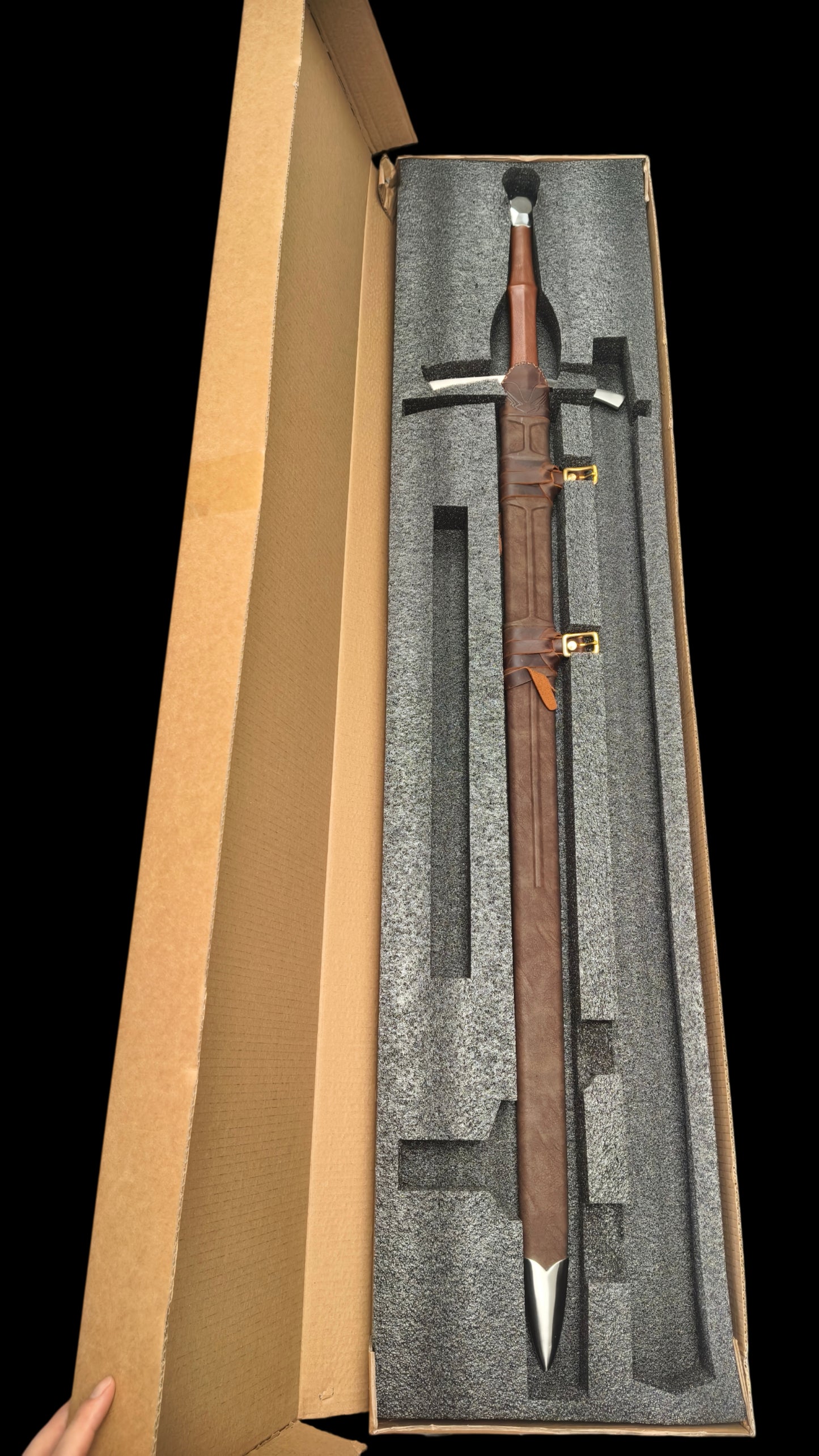 Sword of Kings Two-Handed Sword (Forged from 65 Manganese Steel)