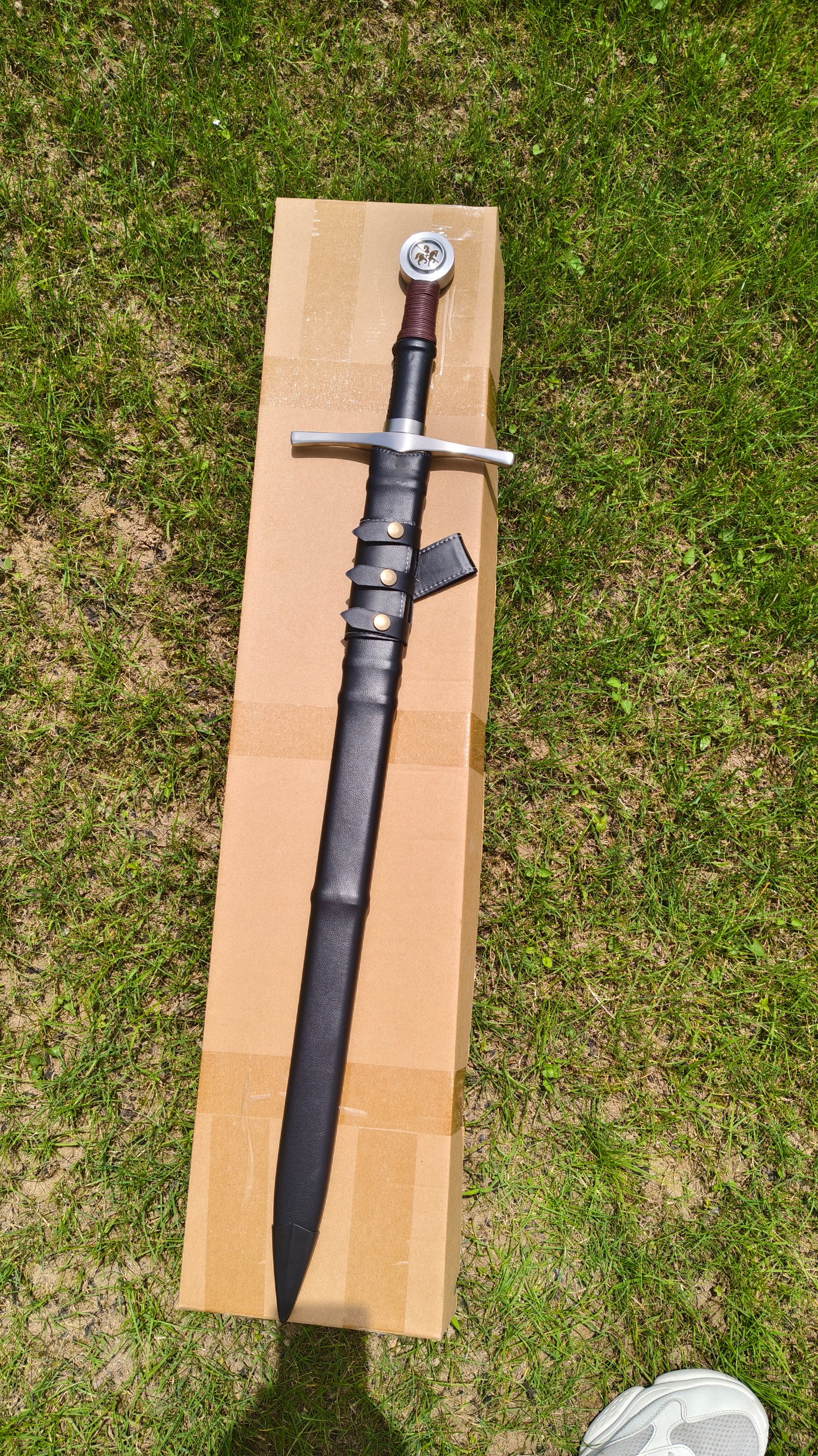 Black One-Handed Sword (Forged from 5160 Steel)
