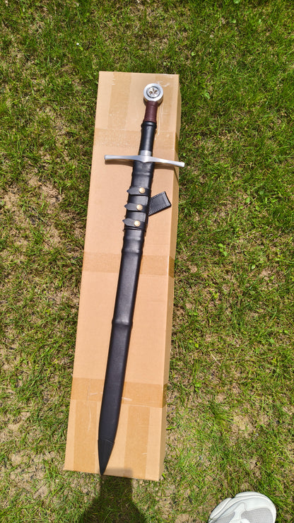 Black One-Handed Sword (Forged from 5160 Steel)