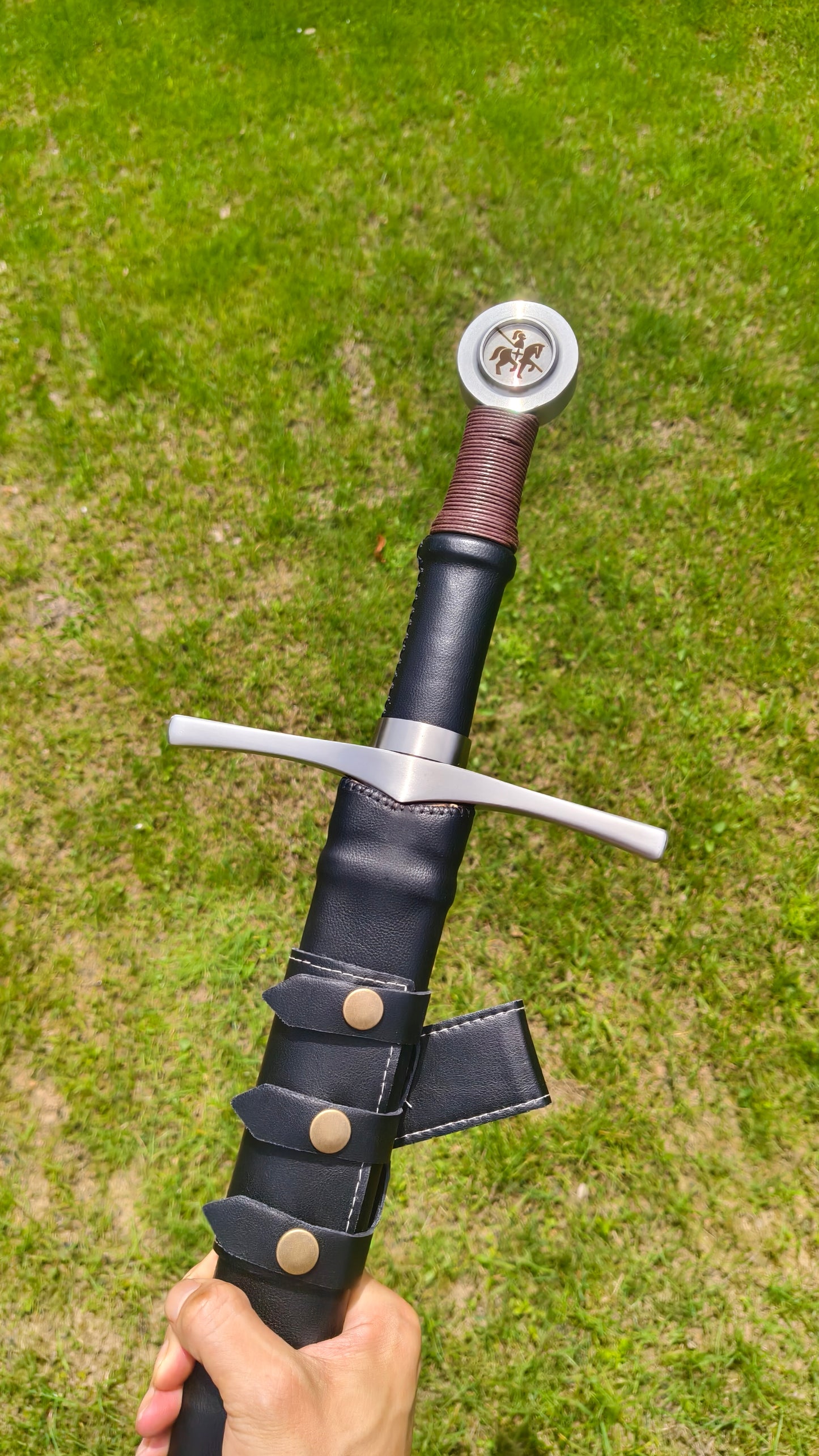 Black One-Handed Sword (Forged from 5160 Steel)