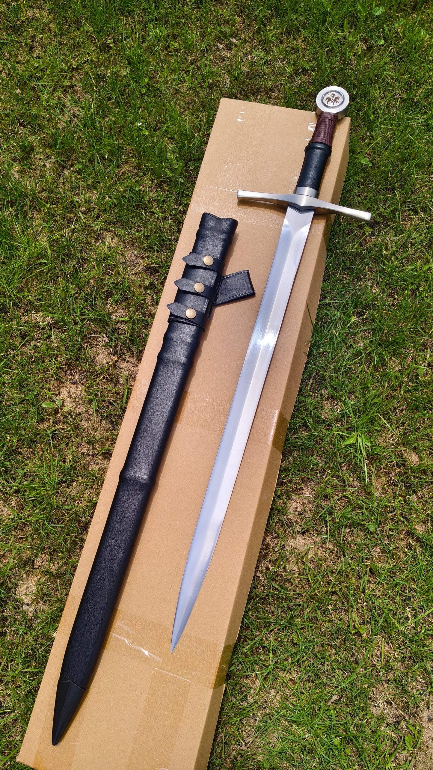Black One-Handed Sword (Forged from 5160 Steel)