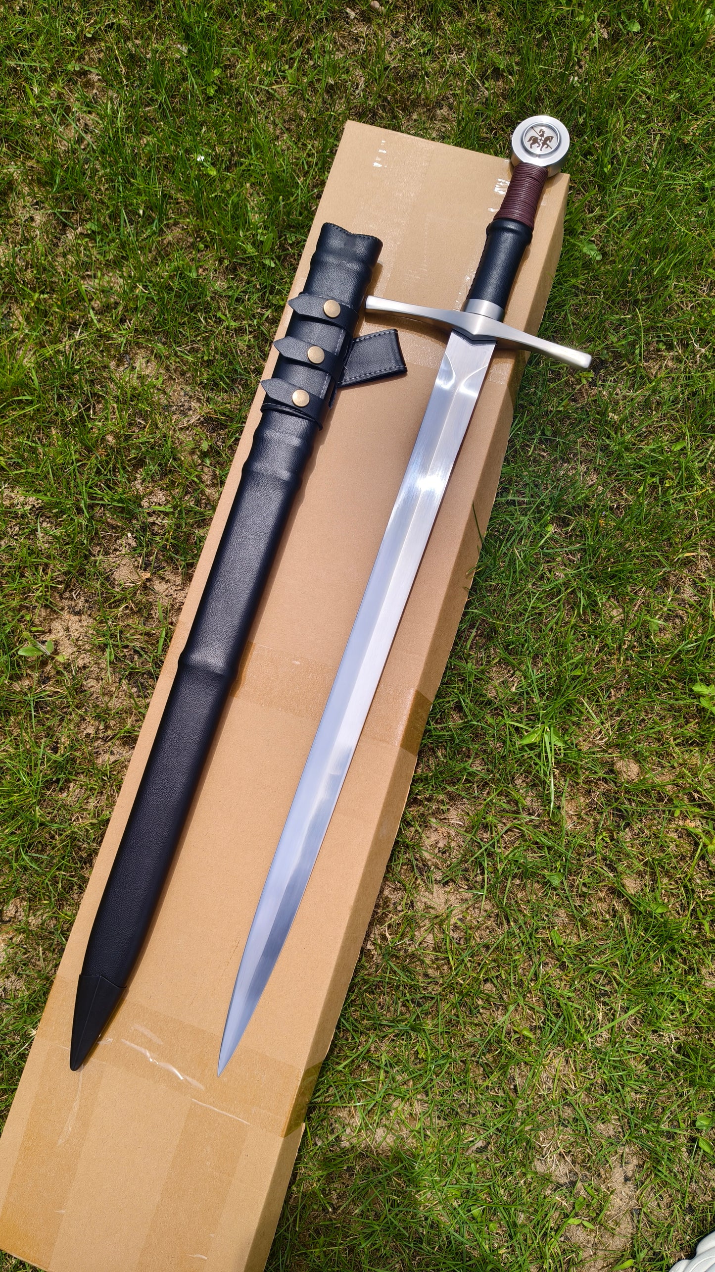 Black One-Handed Sword (Forged from 5160 Steel)