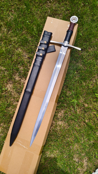 Black One-Handed Sword (Forged from 5160 Steel)