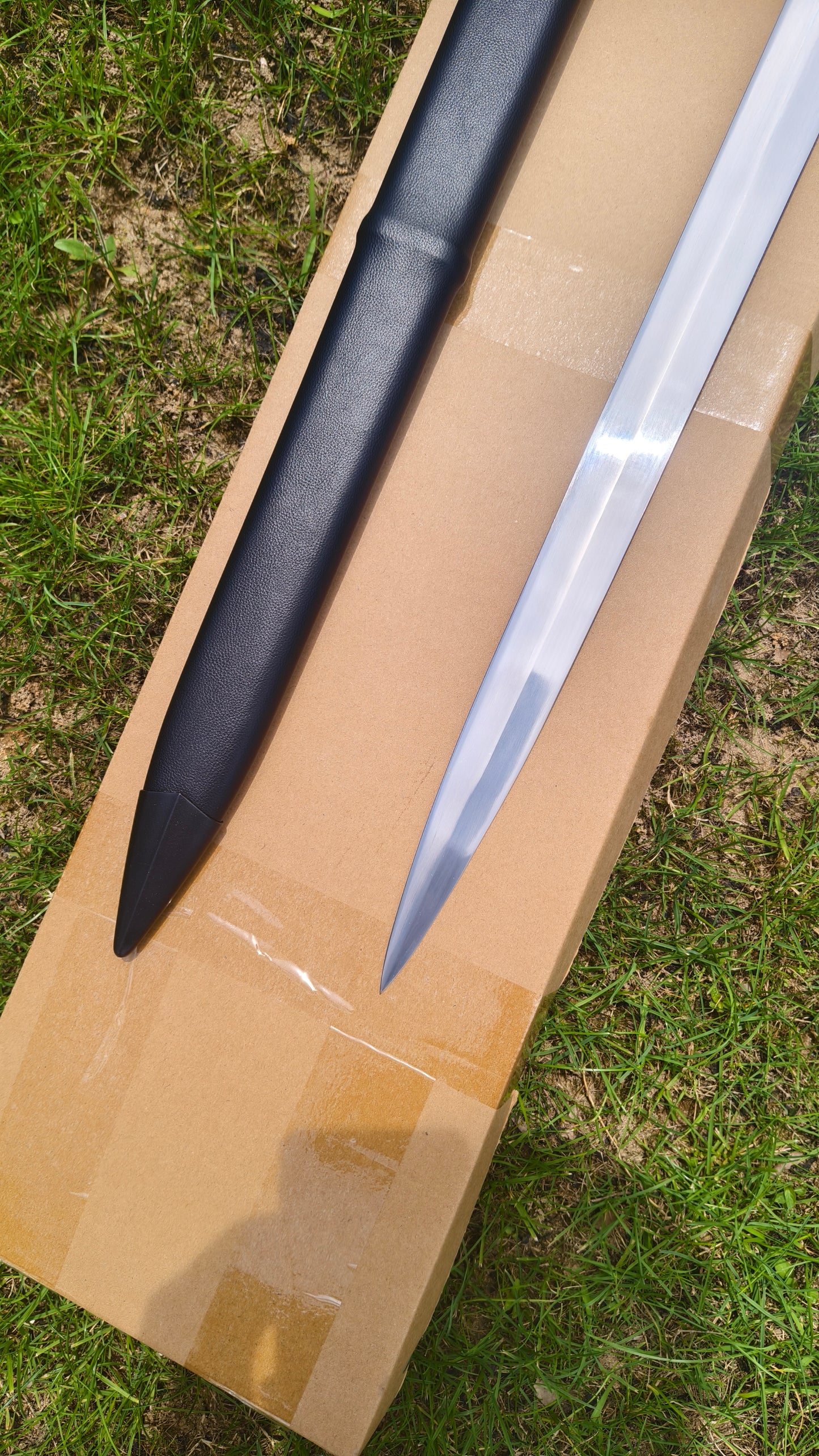 Black One-Handed Sword (Forged from 5160 Steel)