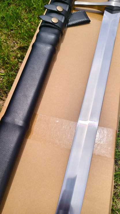 Black One-Handed Sword (Forged from 5160 Steel)