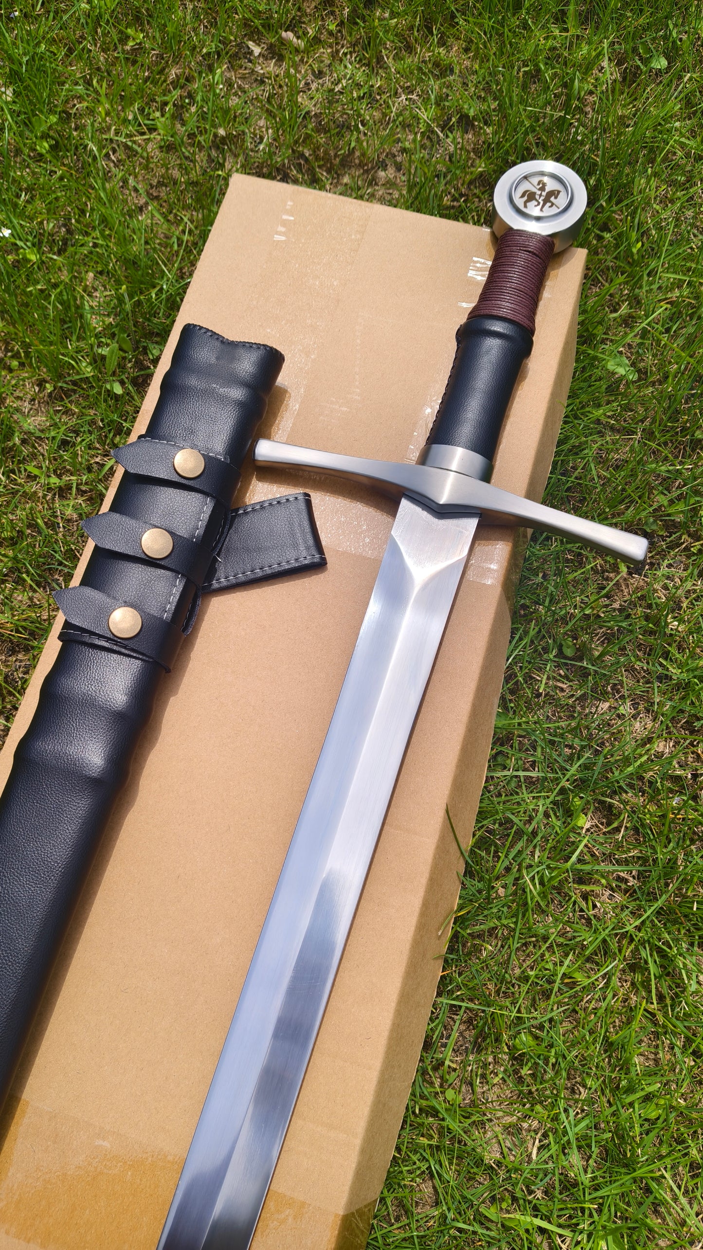Black One-Handed Sword (Forged from 5160 Steel)