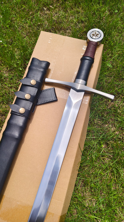 Black One-Handed Sword (Forged from 5160 Steel)