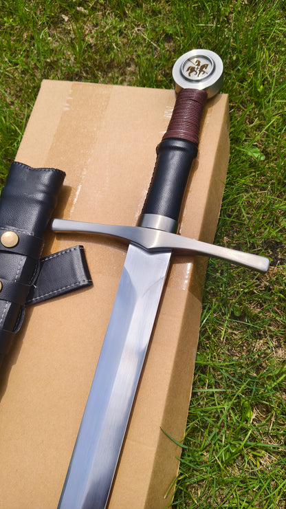 Black One-Handed Sword (Forged from 5160 Steel)
