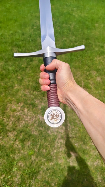 Black One-Handed Sword (Forged from 5160 Steel)