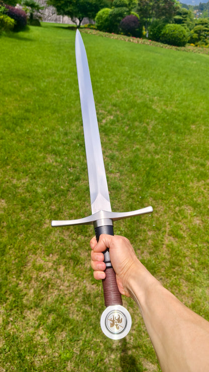 Black One-Handed Sword (Forged from 5160 Steel)